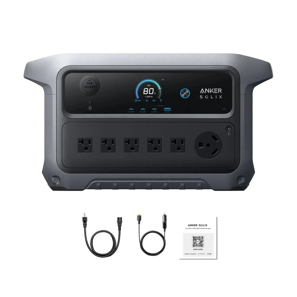 Anker SOLIX C2000 Gen 2 Portable Power Station | 2048Wh | 2400W | Station Only!