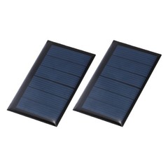 For 2pcs mini solar panels 3V 0.27W 90mA, photovoltaic cells