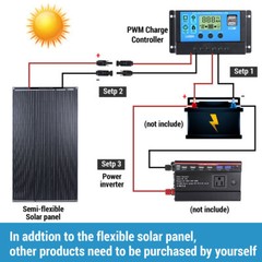 5000W Inverter 200W 400W Solar Panel Kit Home Power Generator 110V Grid System