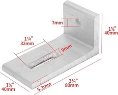 L Foot Solar Mount,Aluminum Alloy Photovoltaic Solar Panel Mounting L Bracket…
