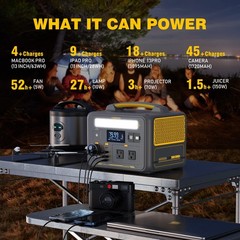 VTOMAN Jump 600X Portable Power Station 600W 299Wh Solar Generator LiFePO4
