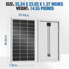 Durable 100 Watt Solar Panel with 23% Efficiency – Ideal for Marine and Caravan