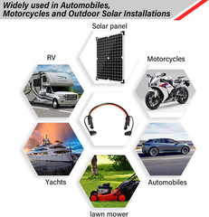 SAE Extension Cable 10 AWG 10FT Heavy Duty Solar Battery Trolling Motor