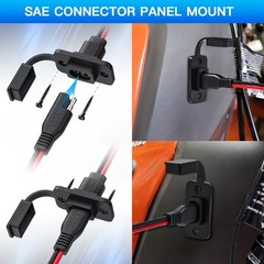 Weatherproof SAE Power Socket Rectangular Port 1.1FT SAE Connector ELECTOP