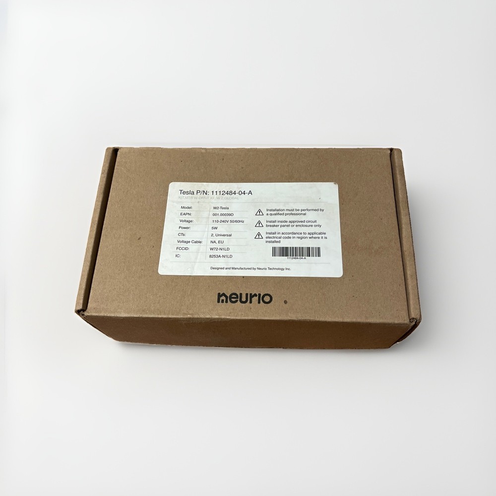Tesla 1112484-04-A Neurio W2 Meter Kit, 110-240VAC, 200Amp CT – NEW In Box