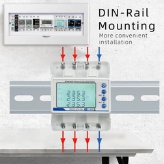 WiFi Energy Meter DIN35 Mm Rail Installation Flexible Energy Management