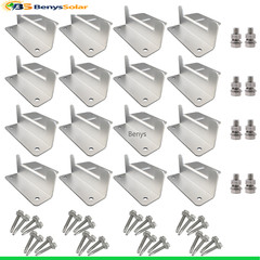Solar Panel Z Bracket Solar Panel Mounting Mounts RV Boat Roof Wall 4 set of 4