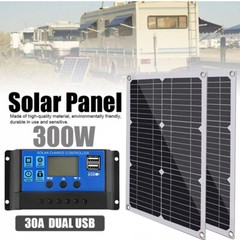 300 Watt Solar Panel Kit w/ 30A Solar Controller Off Grid Applications PWM