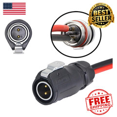 Industrial Circular Connector to Solar Cable Adapter 10 AWG IP67 3.3 ft 1 m