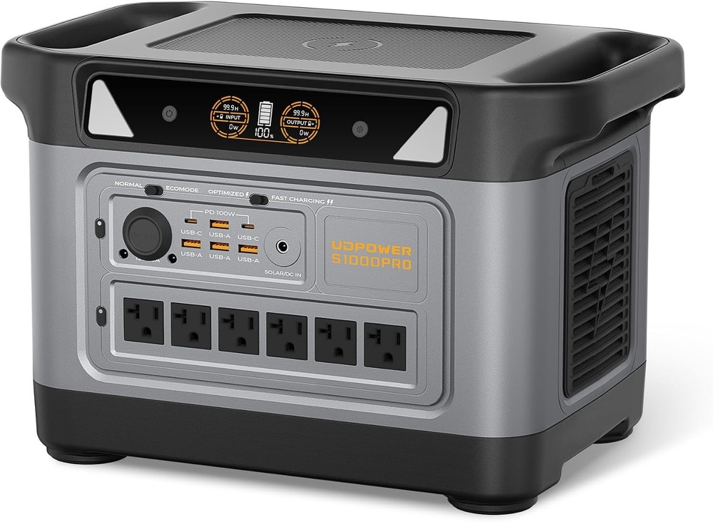 S1000 Pro Portable Power Station Solar Generator Home Backup RV Camping