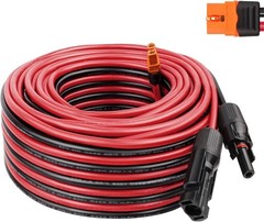 Heavy-Duty 50ft 10AWG Solar Panel to XT60i Cable | 600V | Waterproof Connector