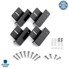 Lightweight Aluminum Solar Panel Mounting Z Brackets – 4 Pack, Corrosion-Free…