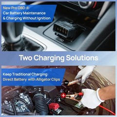 Cargador Solar de Batería con Mantenimiento OBDII de 10 W – Kit de Cargador Sola