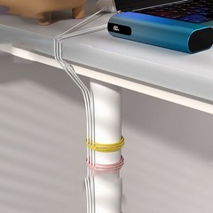 Simplify Your Space with 10 Pack of Flexible Silicone Cable Organizers