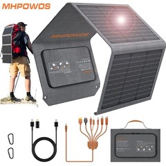Portable Solar Panel 40W Camping USB Foldable Solar Charger for outdoor Climbing