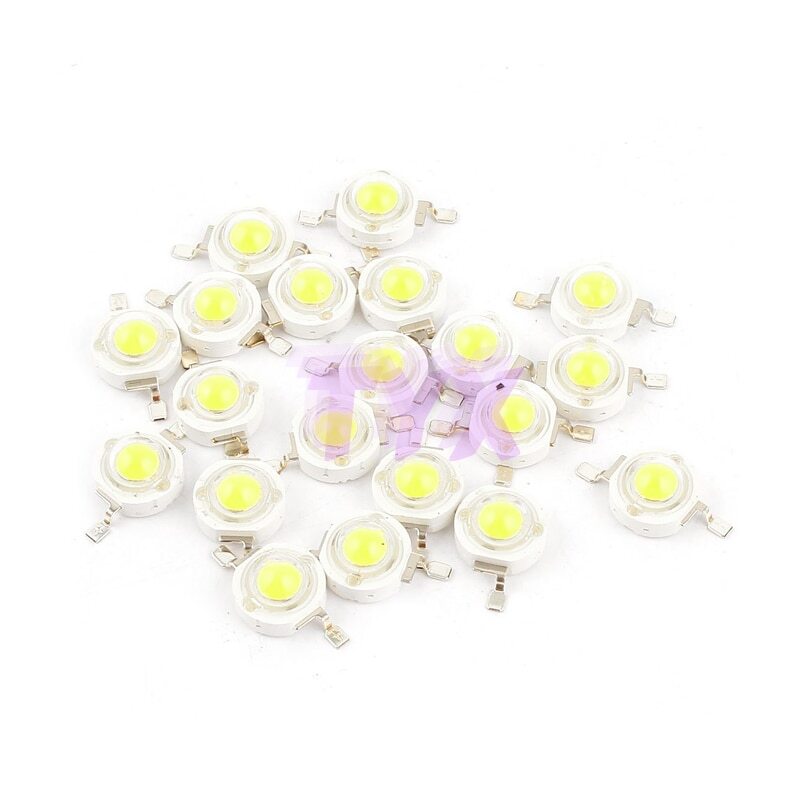 10PCS 1W High Power Lamp Beads SMD LED White Used for Spotlight Downlight