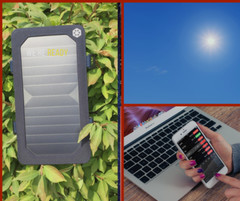 Solar Charging Charger Panel USB BLUE Mobile ANDROID,DEVICES Smart Phone NEW