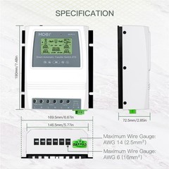 MOES Smart Automatic Transfer Switch for Off Grid Solar Wind System, Dual Pow…