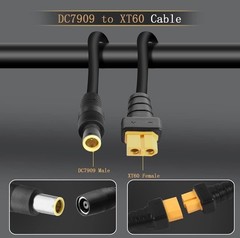 QIANRENON DC 7.9mm×0.9mm to XT60 Lithium Battery Charging Cable For Solar Panel
