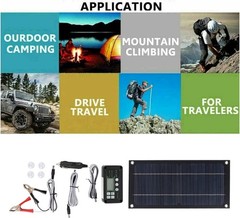 High-Efficiency 600W Solar Panel Charger with 100A Controller for Adventure
