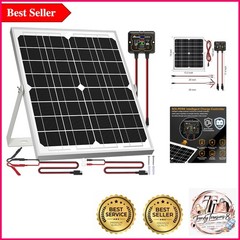 20W Waterproof Solar Panel Kit with MPPT Controller for Reliable Battery Main…