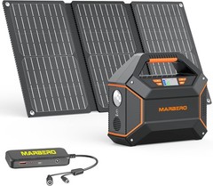 Solar Powered Generator 155Wh 30W Panel Emergency Kit
