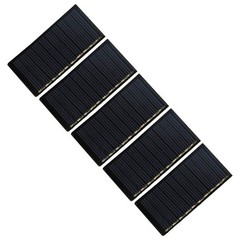 5pcs Polysilicon Solar Panels 30x60mm for Solar Garden Lights and More