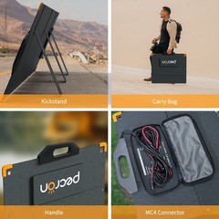 E3600LFP 3072Wh Pecron Portable Power Station Solar & 200W/36V Solar Panels Kit