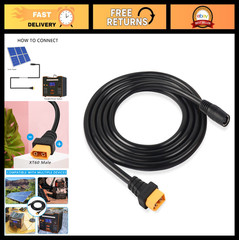 8mm to XT60 Power Cable 5Ft Adapter Cord for Solar Panels & Power Stations 14AWG