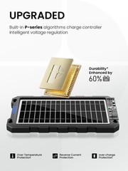 9W Solar Battery Trickle Charger Maintainer – 12V Waterproof Panel Kit for Car,