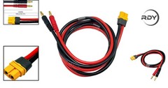 3FT/1M XT60H Connector Adapter to 4mm Banana Plugs – Durable & Fast Charge