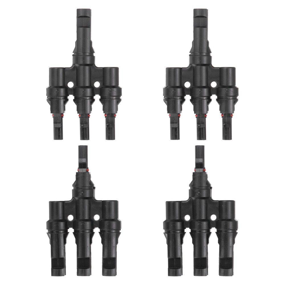 Two Pair of T-Shaped Branch 1 to 3 Connector