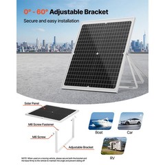 30W 12V Solar Panel Battery Charger, Solar Battery Trickle Charger