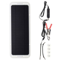 12V 5W Car Battery Solar Panel Portable Solar Power Monocrystal Backup Charger