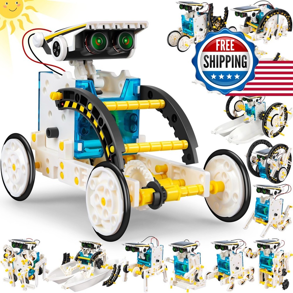 STEM 13-in-1 Solar Power Robots Toy DIY Robotics Kit