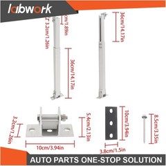 Labwork 2 × Off-Grid Solar Panel Stand 14-27IN Adjustable Tilt Bracket for RV