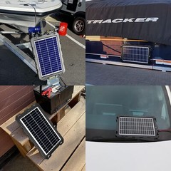 12V Solar Trickle Charger Waterproof Maintainer for Car Boat & RV Battery