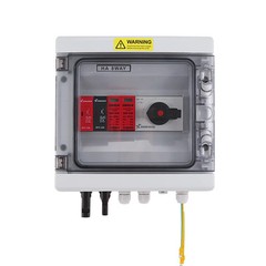 PV Combiner Box 1-in-1-out 1000V DC IP65 Waterproof Surge Lightning Protection