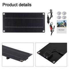 Portable Solar Panel Kit for Car Van for CARAVAN and Boat Charging