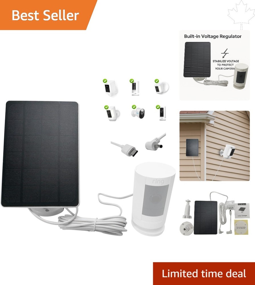 Continuous Solar Charging for Ring Spotlight Cam – DIY Installation Kit Included