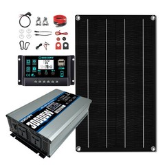 SOECOPO 30000W Complete Solar Power Kit | 800W Panel + Controller + Inverter