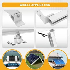 Adjustable Solar Panel Tilt Mount Brackets 26in for 100W-500W Solar Panels, Roof