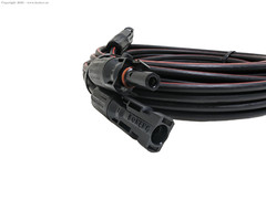 10 Feet 12 AWG Solar Panel Extension Cable Wire Connector IP67 Black + Red Set C