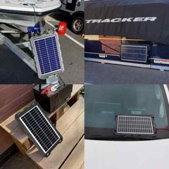 12 Volt Battery Charger Solar Powered Panel for Car Dump Trailer Boat Marine 12v