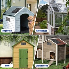 15W Solar Powered Fan Kit with 2 Waterproof Fans – Ideal for Greenhouses & Coops
