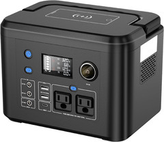 Portable Power Station 350W, 260Wh/70,000Mah Backup Lithium Battery, 110V Pure S