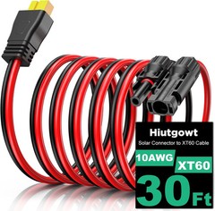 12AWG XT60 Solar Extension Cable 20FT Tinned Copper Adapter For Portable Power