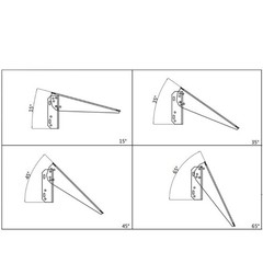 Space Saving Photovoltaic Panel Wall Mount Parenthesis Permanent Plan