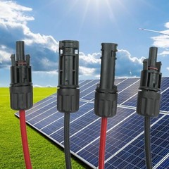 12AWG 30 feet Black + 30 feet Red Solar Panel Extension Cable and Connectors
