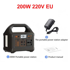 200W Portable Power Station 153.6Wh Lifepo4 Battery AC 110V 220V Solar Generator